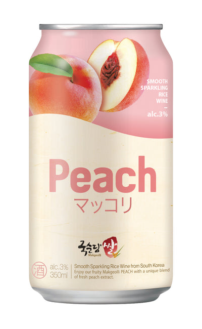 Kojijundo Rice Makgeolli Peach Can 350ml