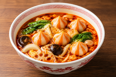 蟹黄包（カニ味噌入り魚団子）400g Fishballs with Crab Butter Inside