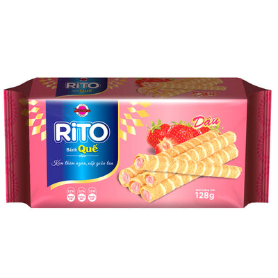 RITO Crepe Stick Strawberry 128g