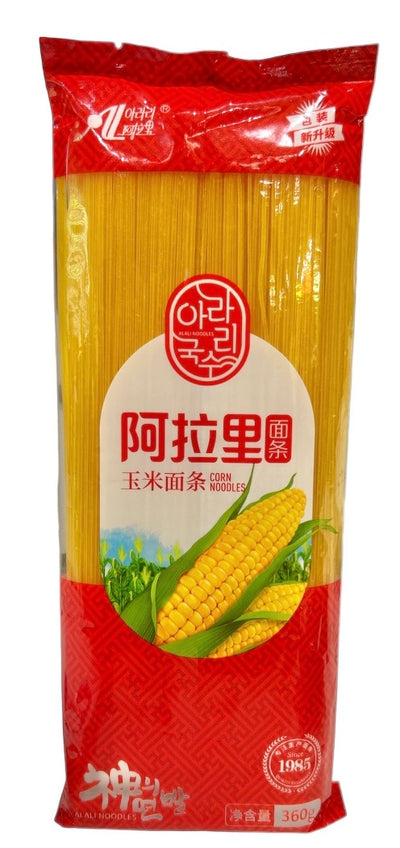 阿拉里 玉米面条（とうもろこし麺 細麺）360g Chinese Corn-made Pasta