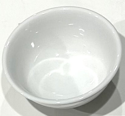 white soup bowl