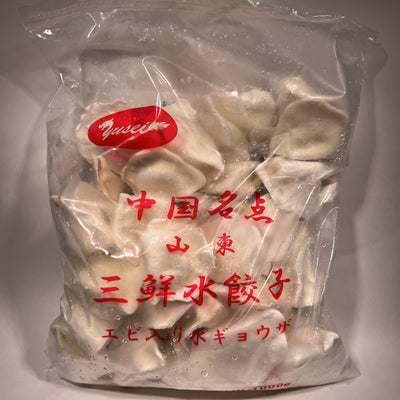 冷凍/Frozen 山東 エビ入り水餃子 1kg（三鮮水餃子）