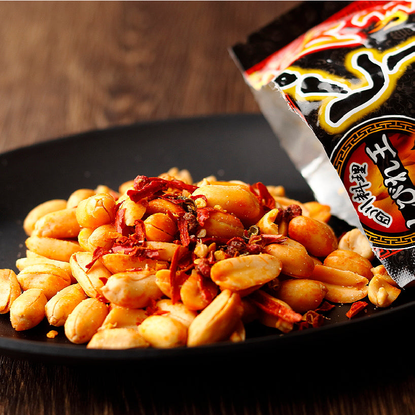 四川料理しびれ王 麻辣ピーナッツ花椒入り 70g Mala Peanuts with