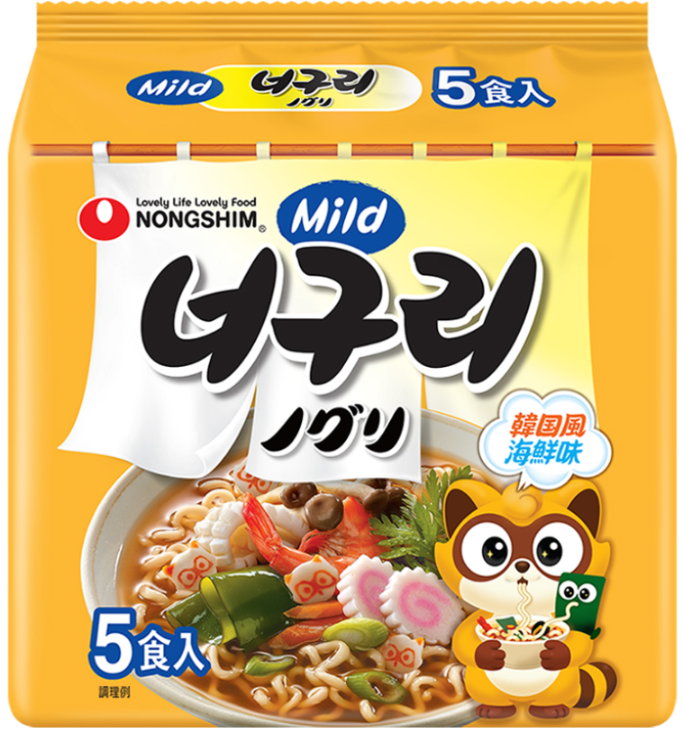 Nongshim ノグリラーメン（甘口）120g x 5-pack