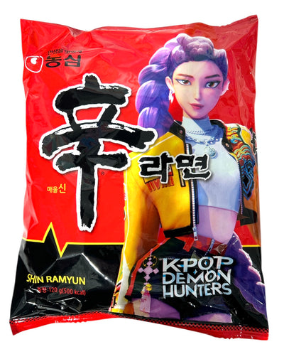 Nongshim 辛ラーメン 120g  Shin Ramen  K-pop Girls Demon Hunters Collaboration Package