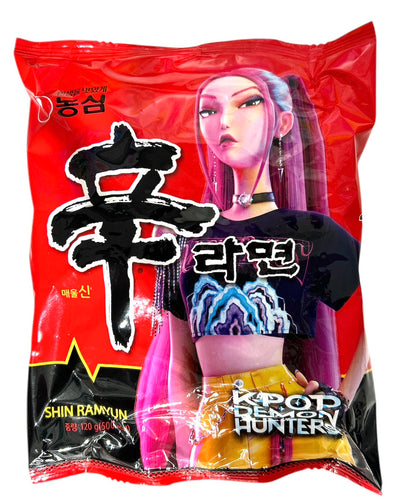 Nongshim 辛ラーメン 120g  Shin Ramen  K-pop Girls Demon Hunters Collaboration Package