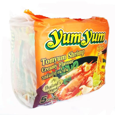 YumYum Instant Ramen Tom Yum Shrimp Cream Flavor 70g 5-pack
