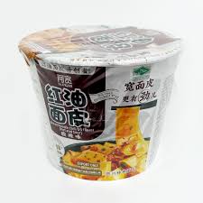 阿寬 紅油面皮-酸辣味  A-Kuan Spicy Red Oil Mianpi Sour & Spicy Flavor Cup 115g