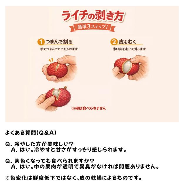ICHIBA FOOD 冷凍ライチ(ベトナム産) 500g