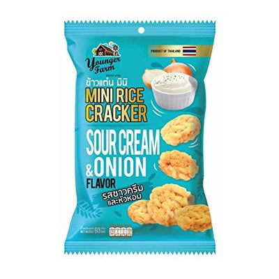 Younger Farm ミニライスクラッカー サワークリームオニオン Mini Rice Cracker Sour Cream & Onion